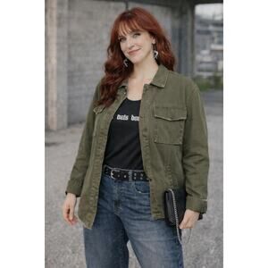 Hot Topic Hardcore Unicorn Soft Grunge Military Jacket Y2K Style Coat Sz: L